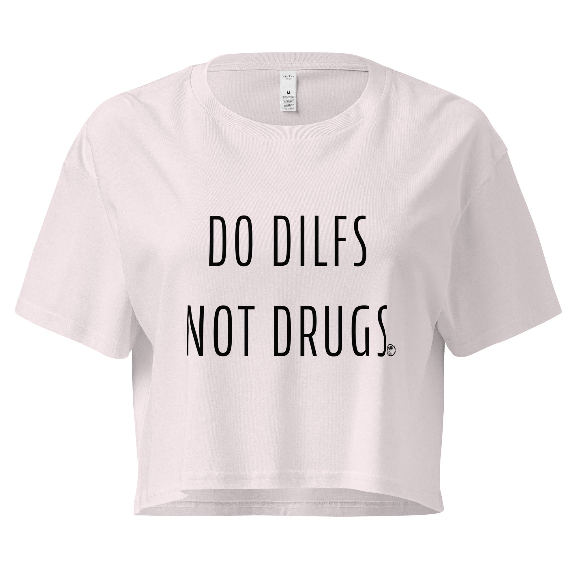 Pure Trash Do Dilfs Not Drugs Crop Top Nero cotone