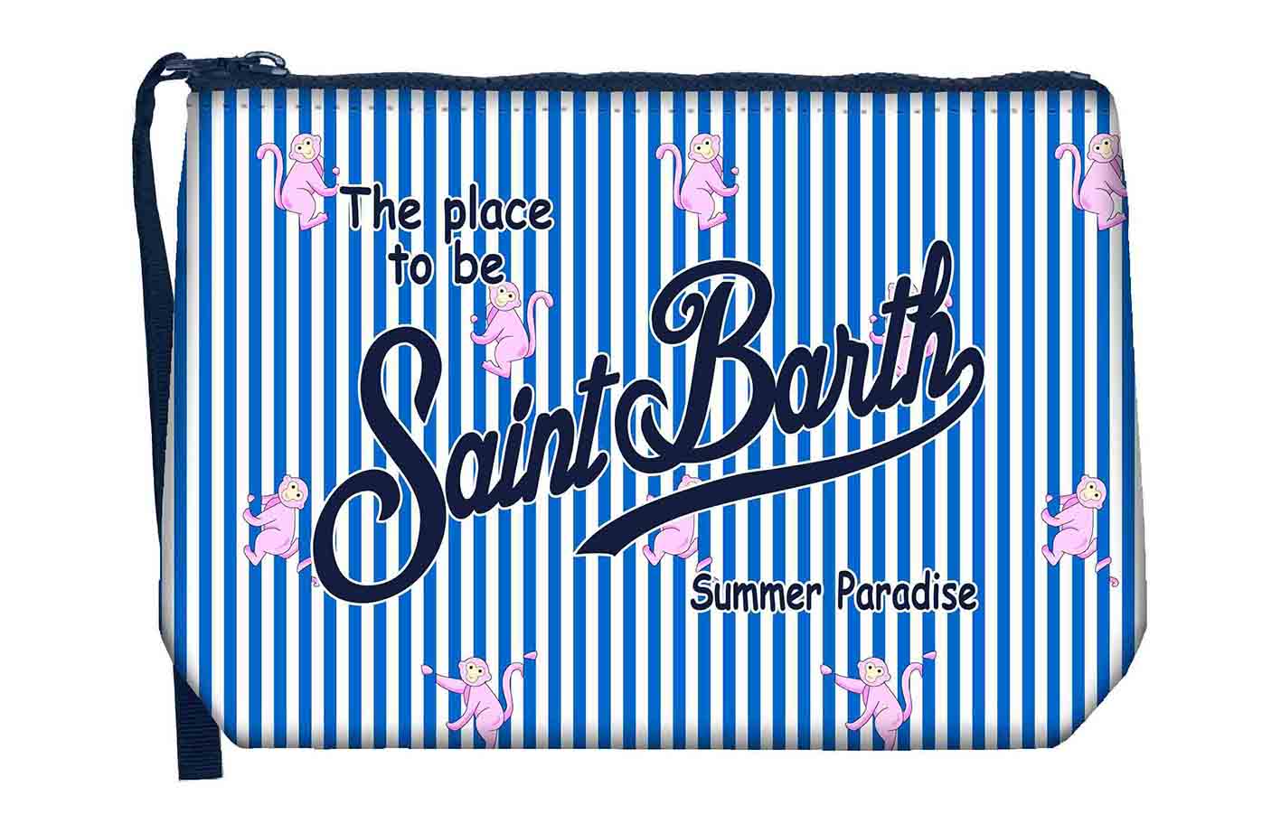 MC2 Saint Barth Aline 00225L pochette blu Monkey Stripes