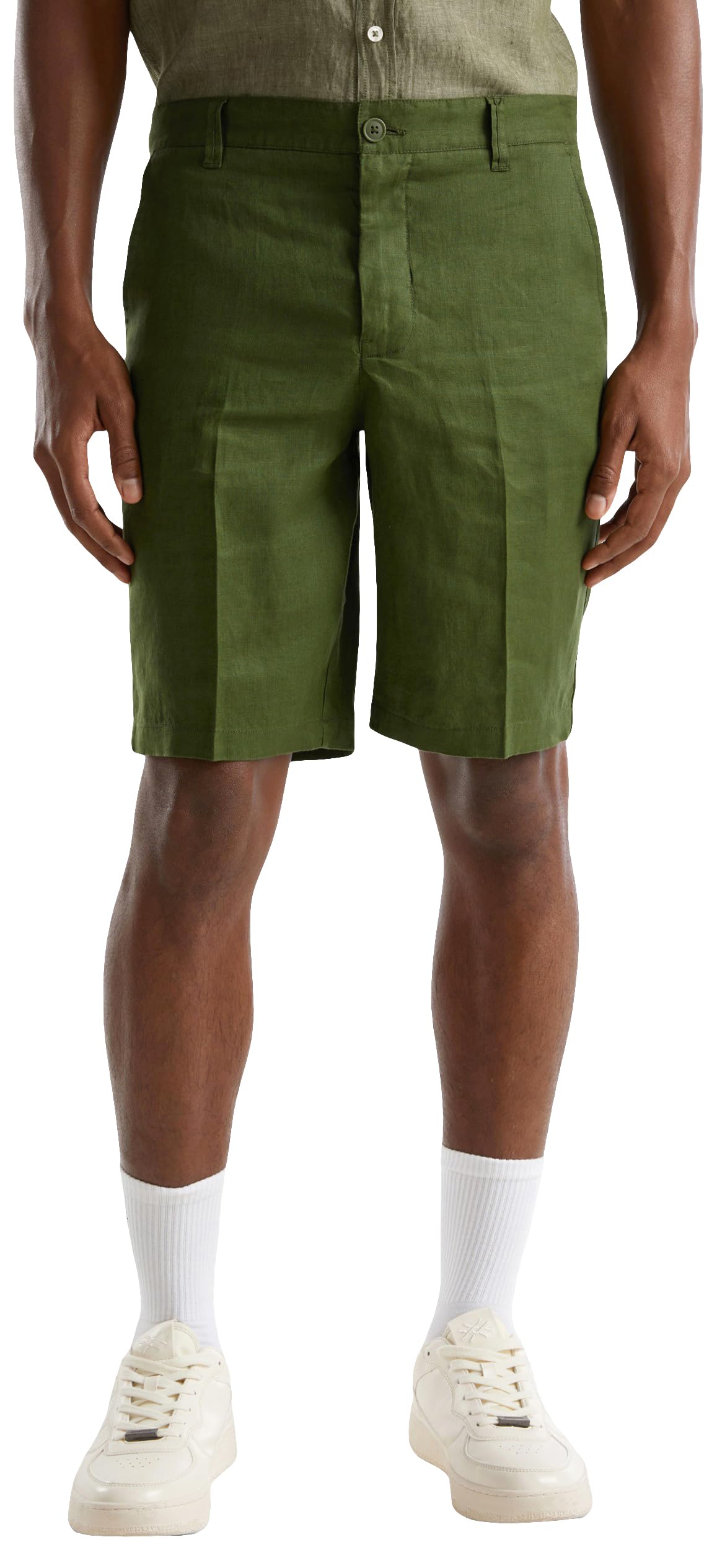 Benetton Shorts Uomo pantaloncini cotone basic estivi