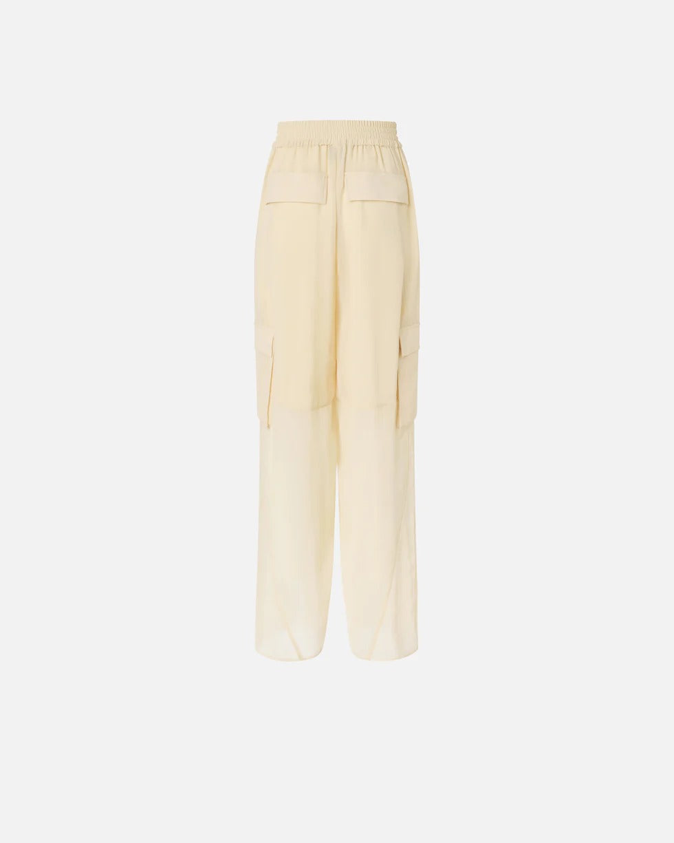 Pinko Casteggio 106792 pantalone donna giallo vaniglia