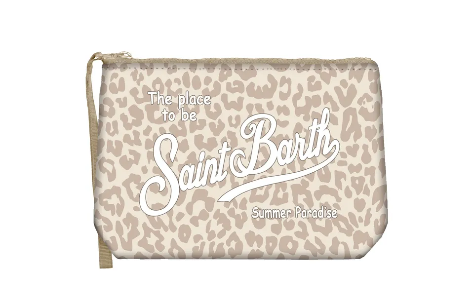 MC2 Saint Barth Aline 09411L Pochette Pastel Leopard Beige scuba