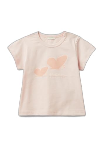 Benetton Baby T-Shirt 50 Bianco Cotone Grafica