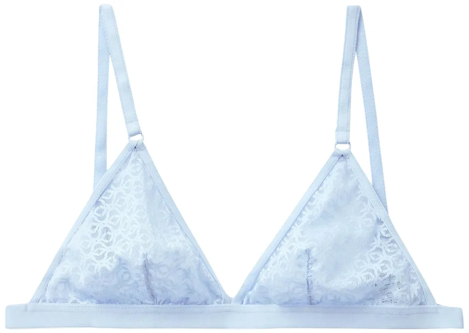 Benetton 3eq91r016 Reggiseno Donna XS Celeste triangolo