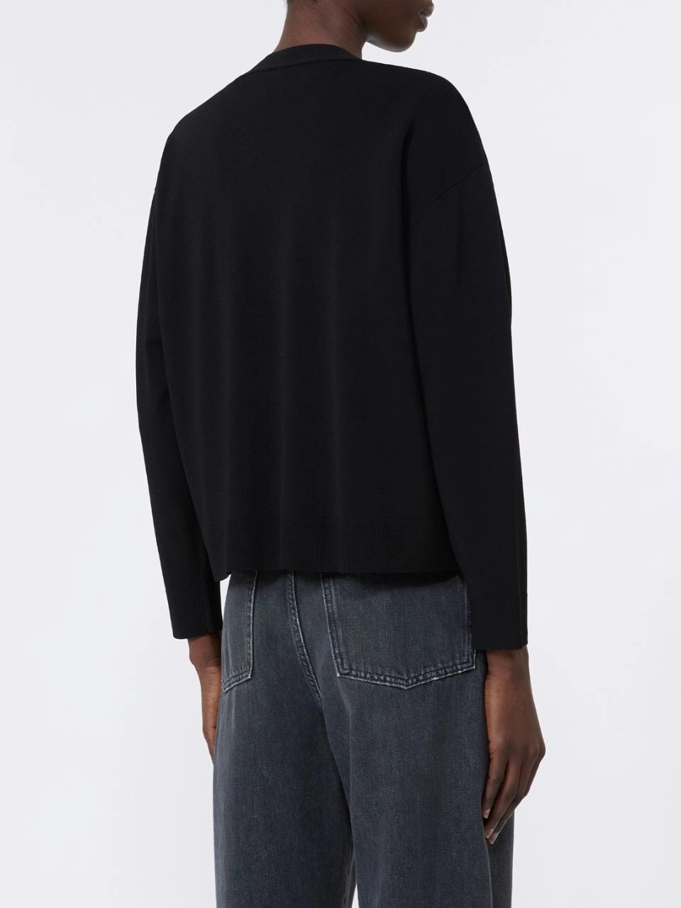 Weekend Max Mara Boario cardigan donna nero viscosa