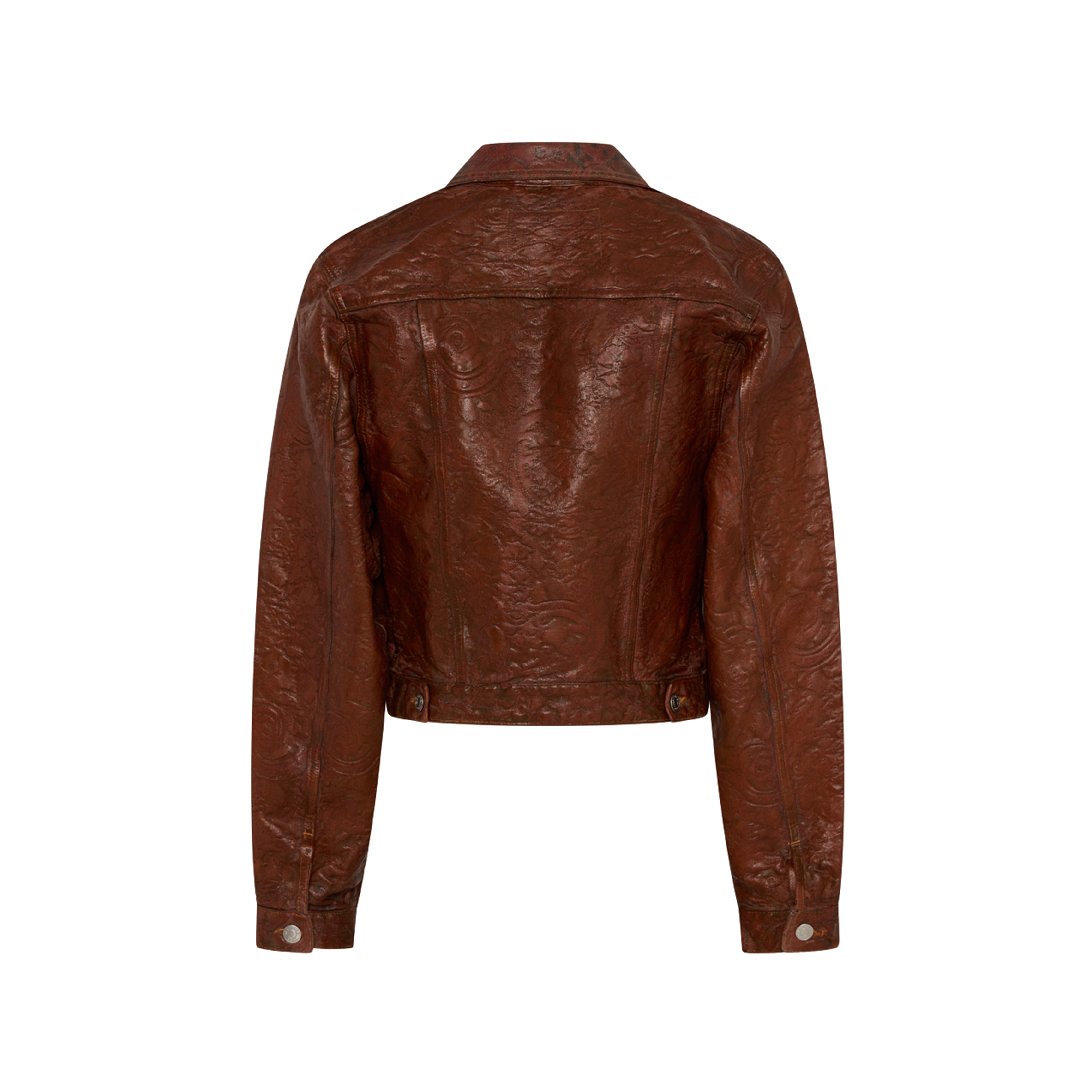 Martine Rose Zip Denim Jacket giacca marrone regular