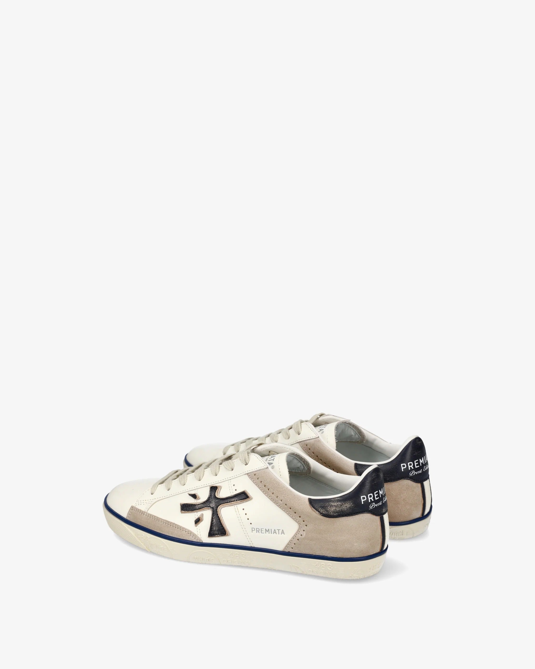 Premiata Steven 7285 Sneaker Uomo Panna Beige Pelle