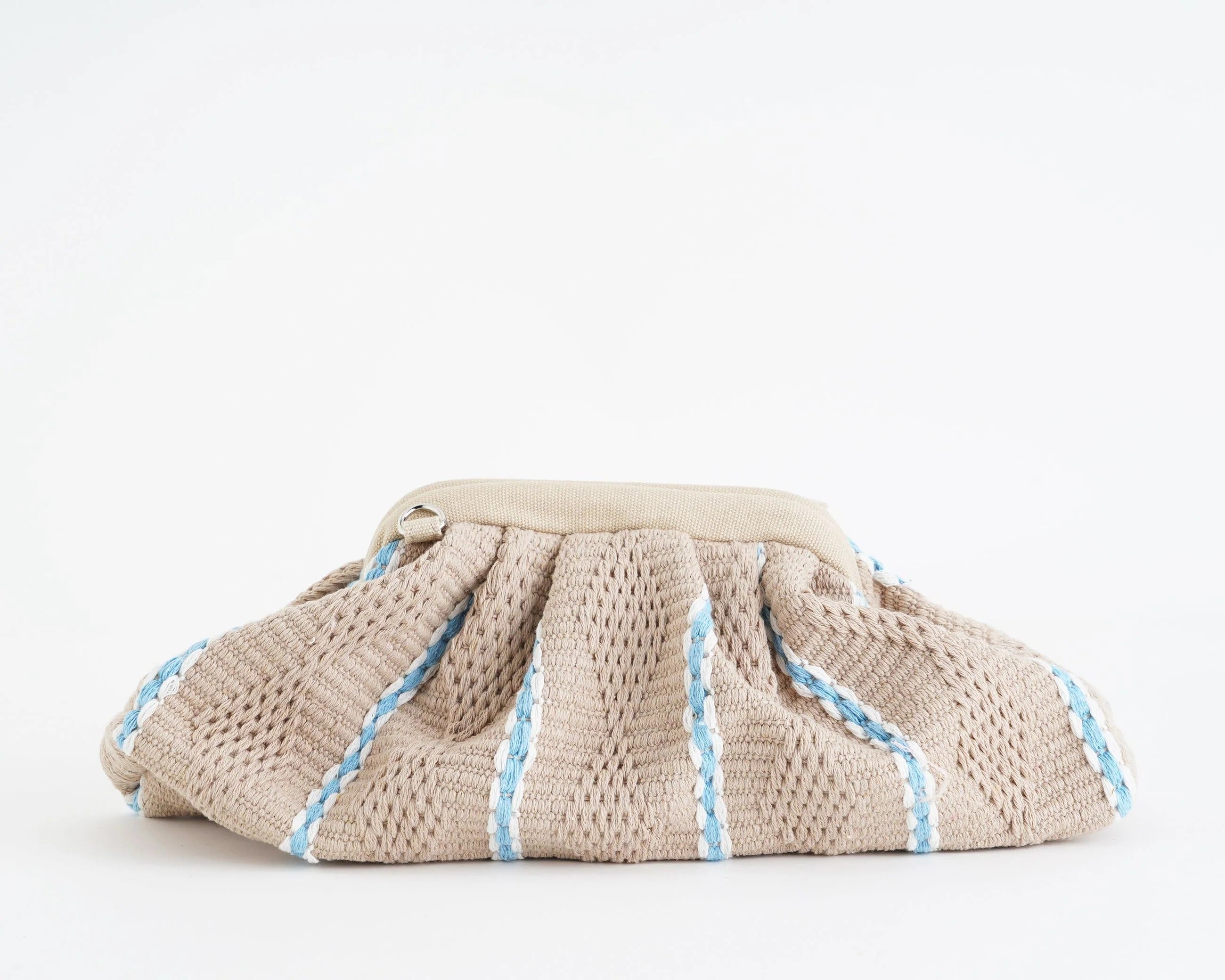 Gaelle Paris GAACW03189 Maxi Pochette Beige Rosa Logo Cotone