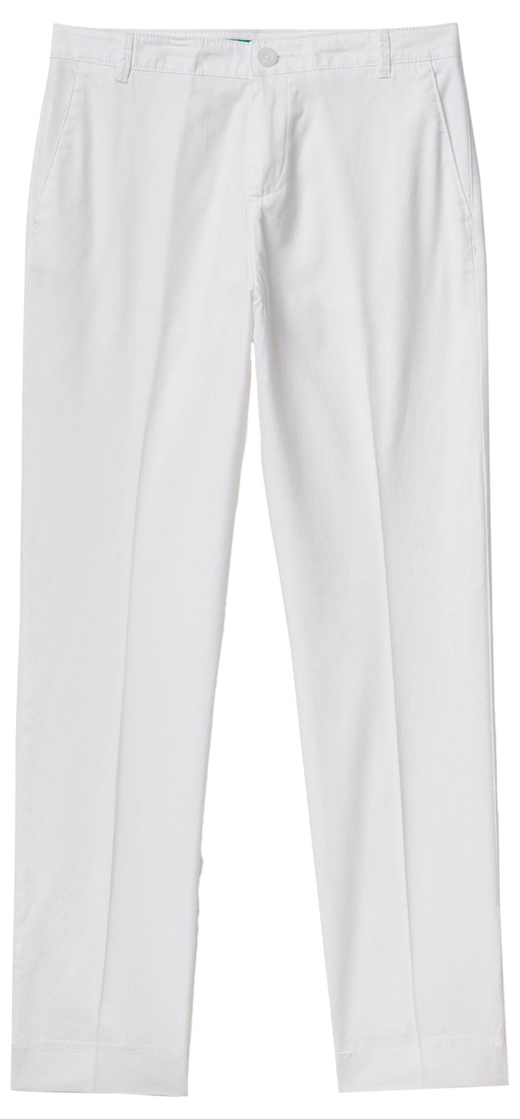 United Colors of Benetton 4cv0558s4 Chino Donna Gamba Dritta Bianco