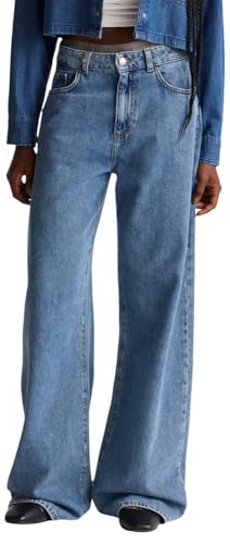 Benetton Jeans Wide 5 Tasche 100% Cotone