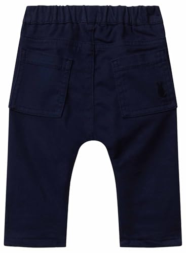 Benetton 4AU0AF018 Pantalone Cotone Blu 86 Bimbo Coniglietto