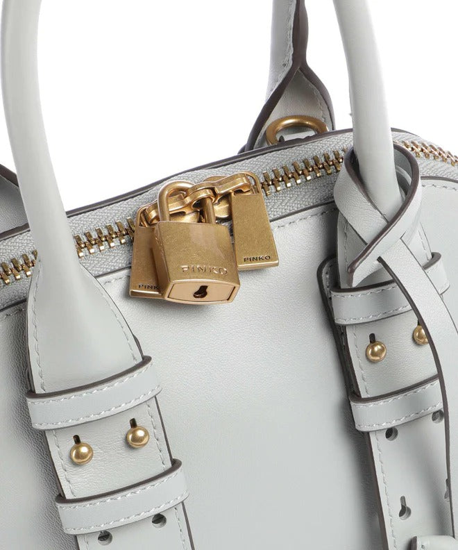 Pinko Escape Mini 105333 Borsa Bowling Grigio Perla