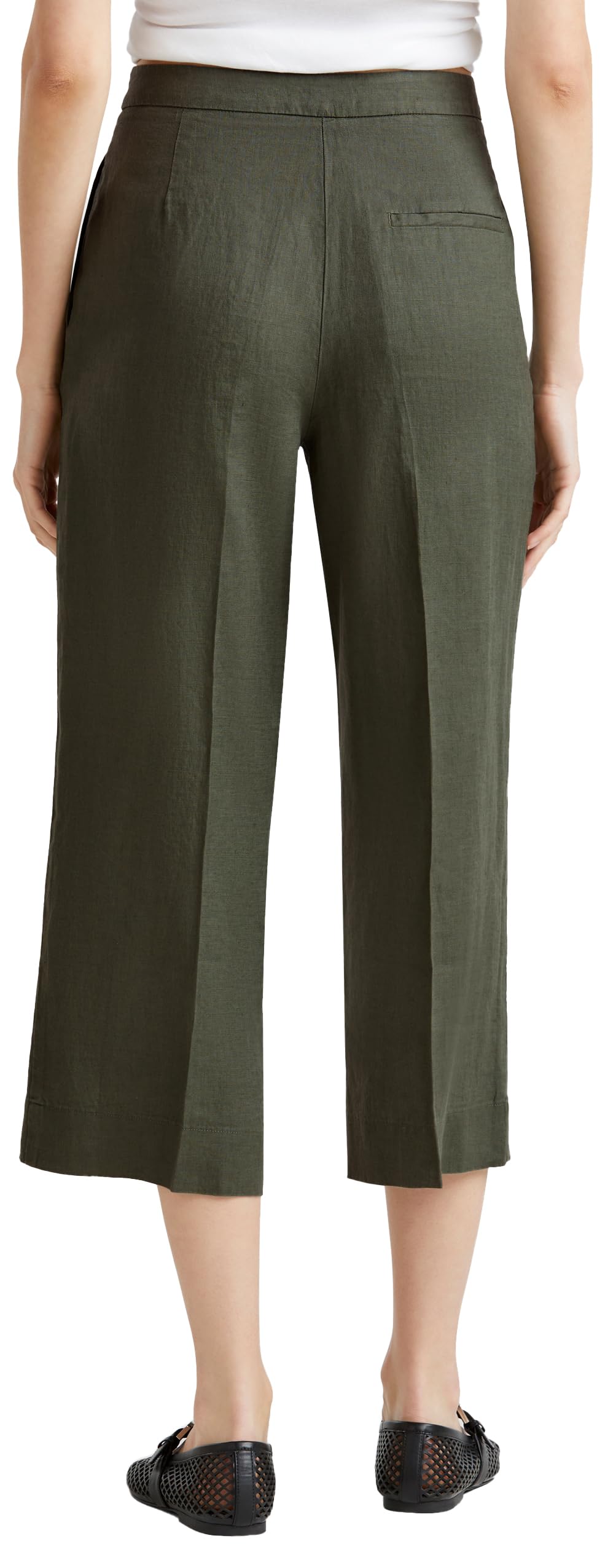 Benetton Pantaloni 4AGHDF08M Pantalone Donna Lino Beige