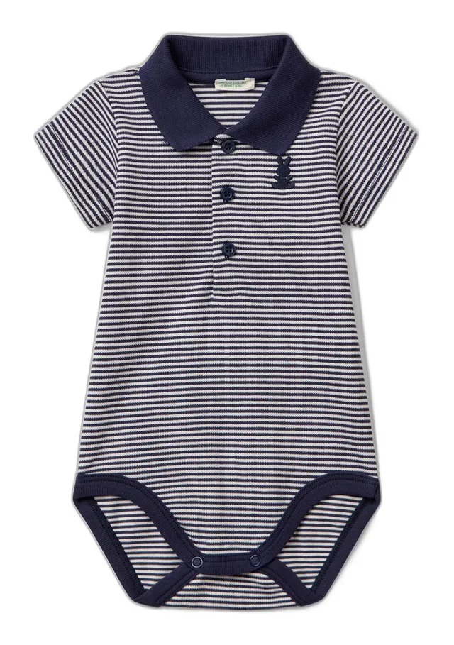 Benetton Body Neonato 68 Piquet Stretch Coniglietto Unisex