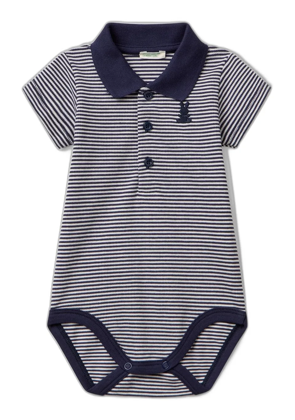 Benetton Body Neonato 68 Piquet Stretch Coniglietto Unisex