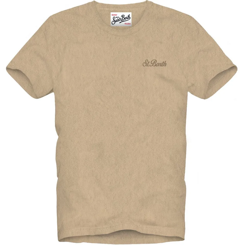 MC2 Saint Barth Gary 01164L T-Shirt Cotone Beige Uomo
