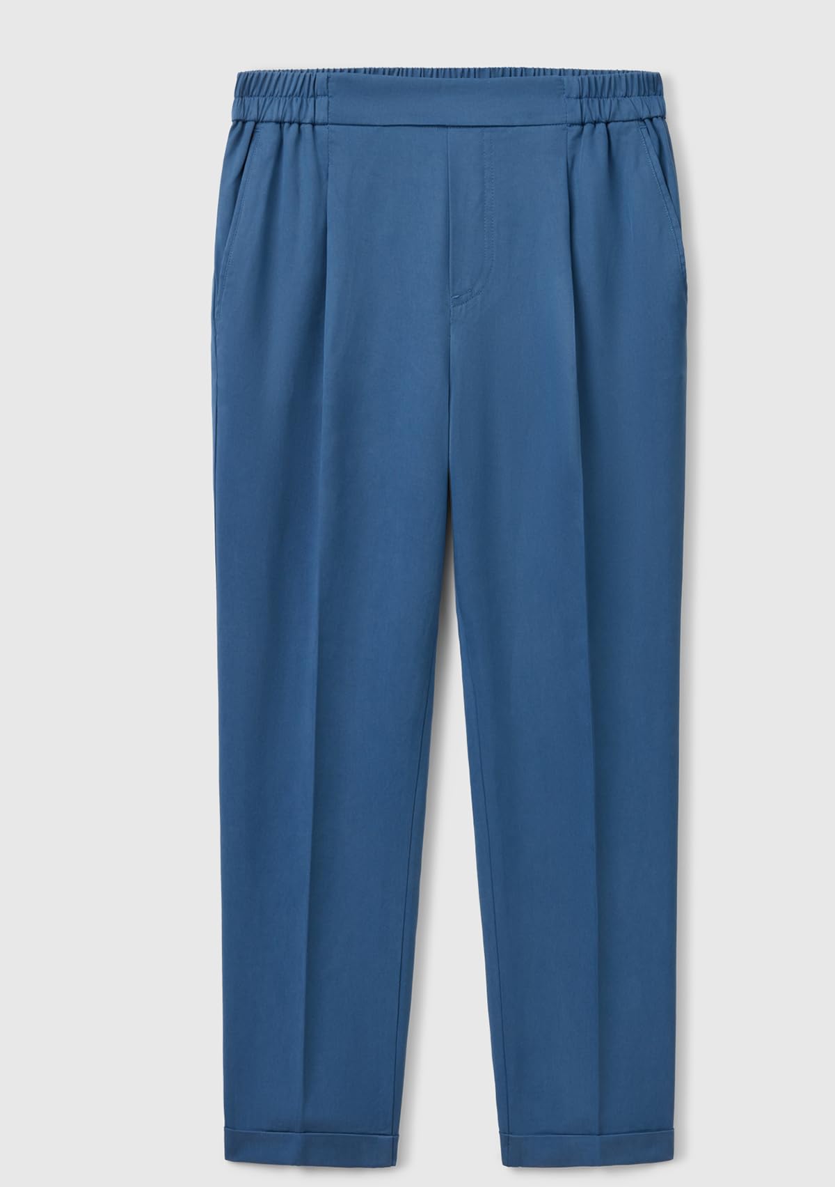 Benetton 4Y09DF079 Pantaloni Donna Taglia M Blu