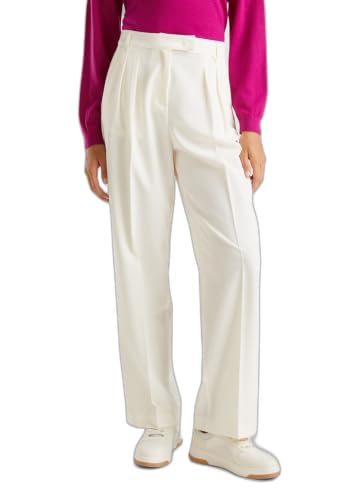 Benetton 4oigdf077 pantalone donna taglia 42 gamba ampia