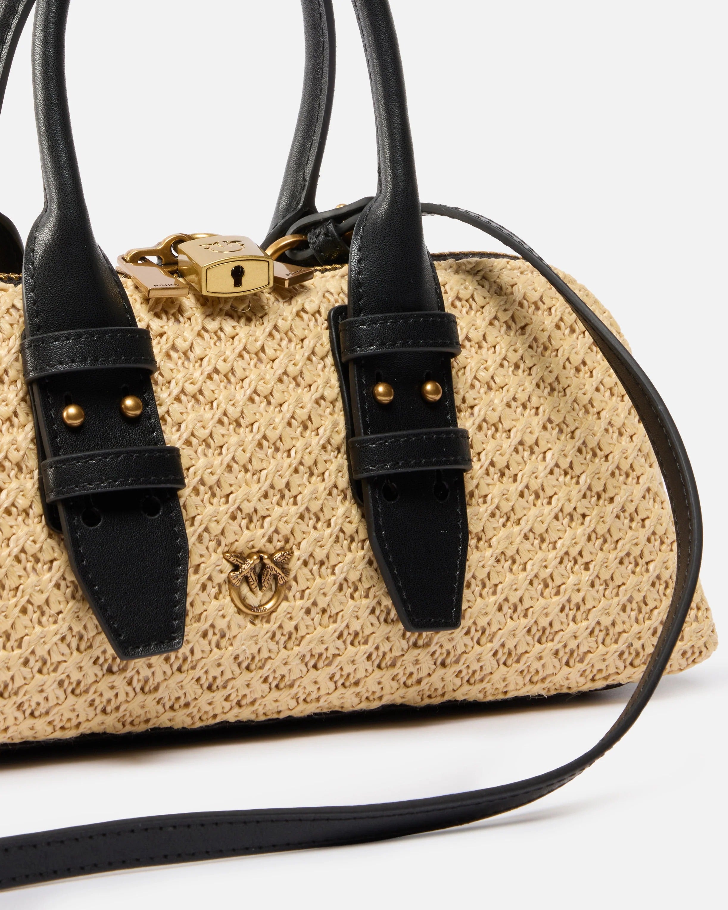 Pinko Bowling Escape 105334 A1RL borsa raffia beige