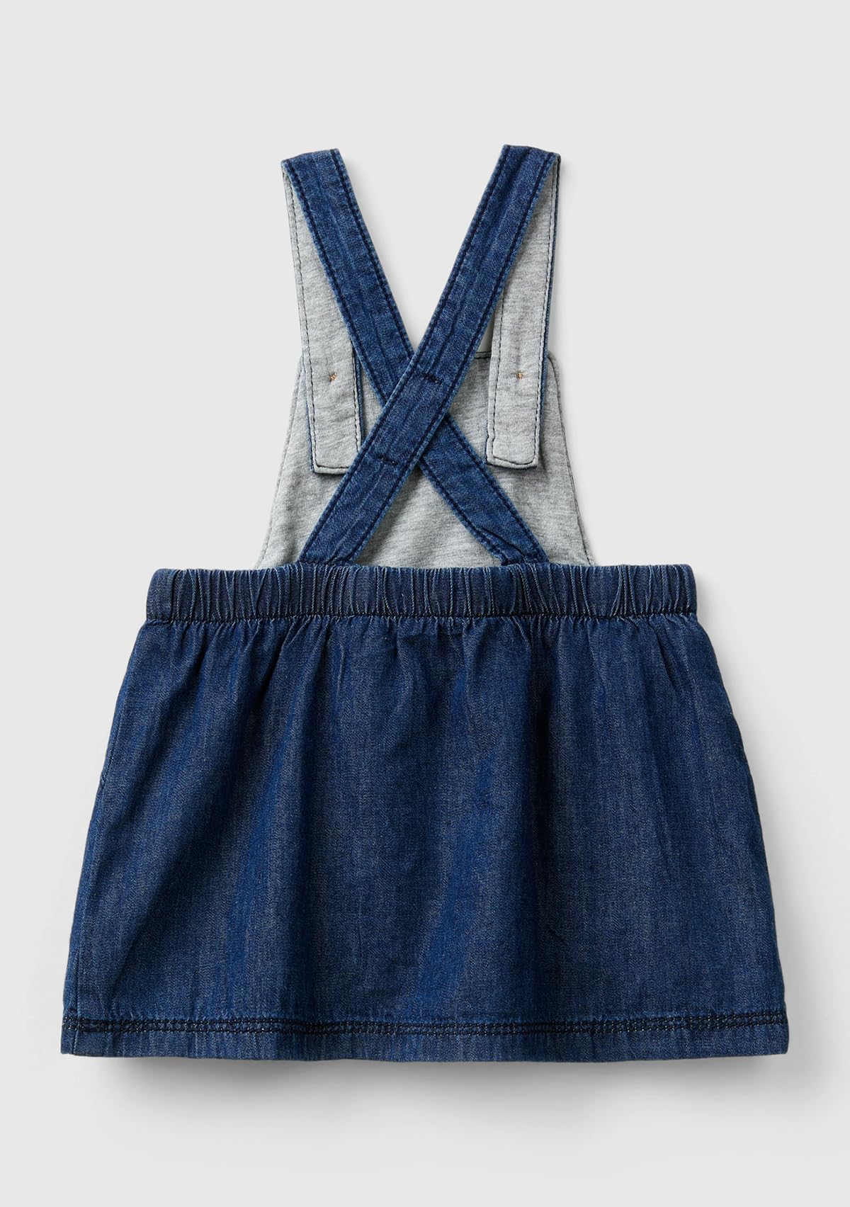 Benetton Gonna Salopette 4dhjat013 Bimba 56 Denim