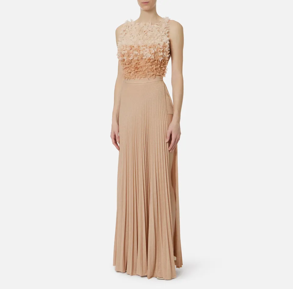 Elisabetta Franchi ABR4462E2 Abito Donna Carne Burro
