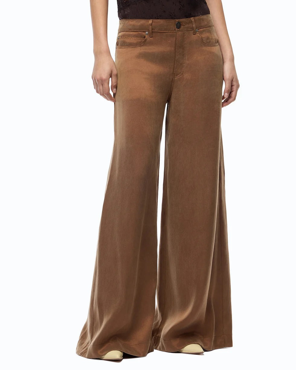 Pinko 107170-A3F8 Pantalone Donna Marrone Palazzo