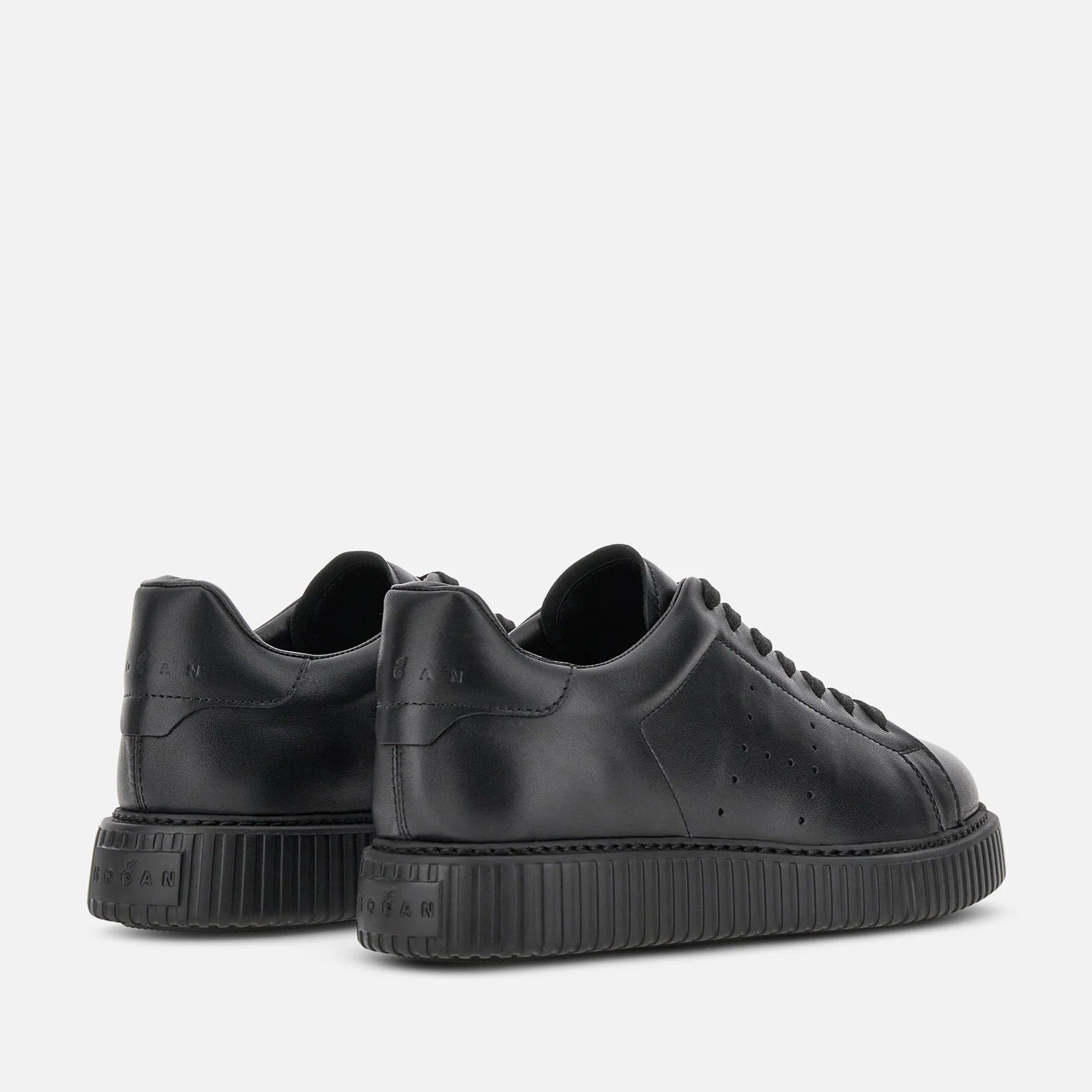 Hogan H-Stripes HXM6770GF5FUD sneakers uomo Nero pelle