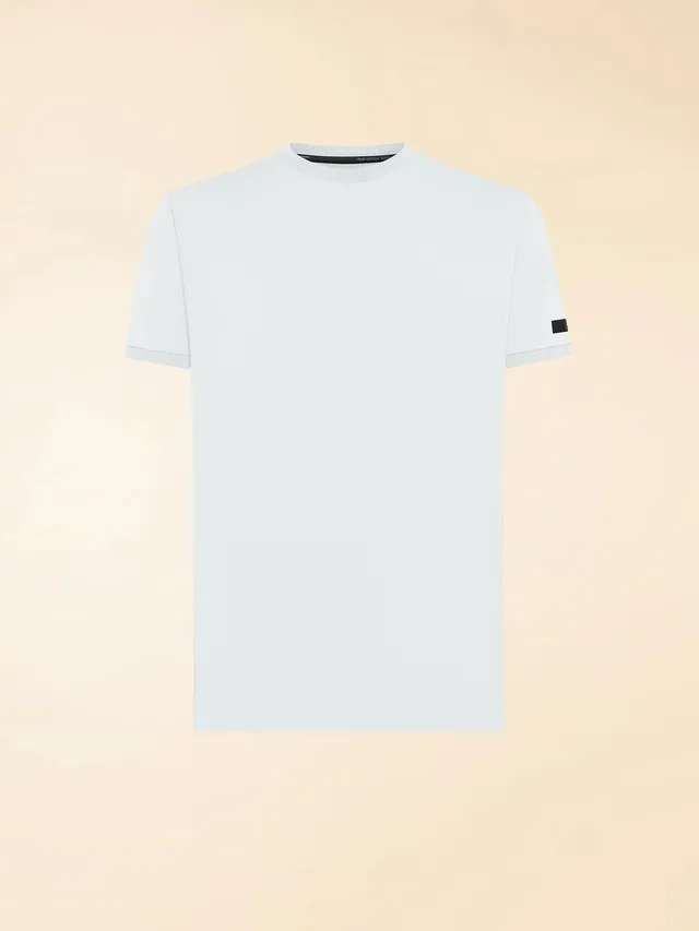 RRD 26206 Oxford T-Shirt Uomo Bianca White Stretch Regular