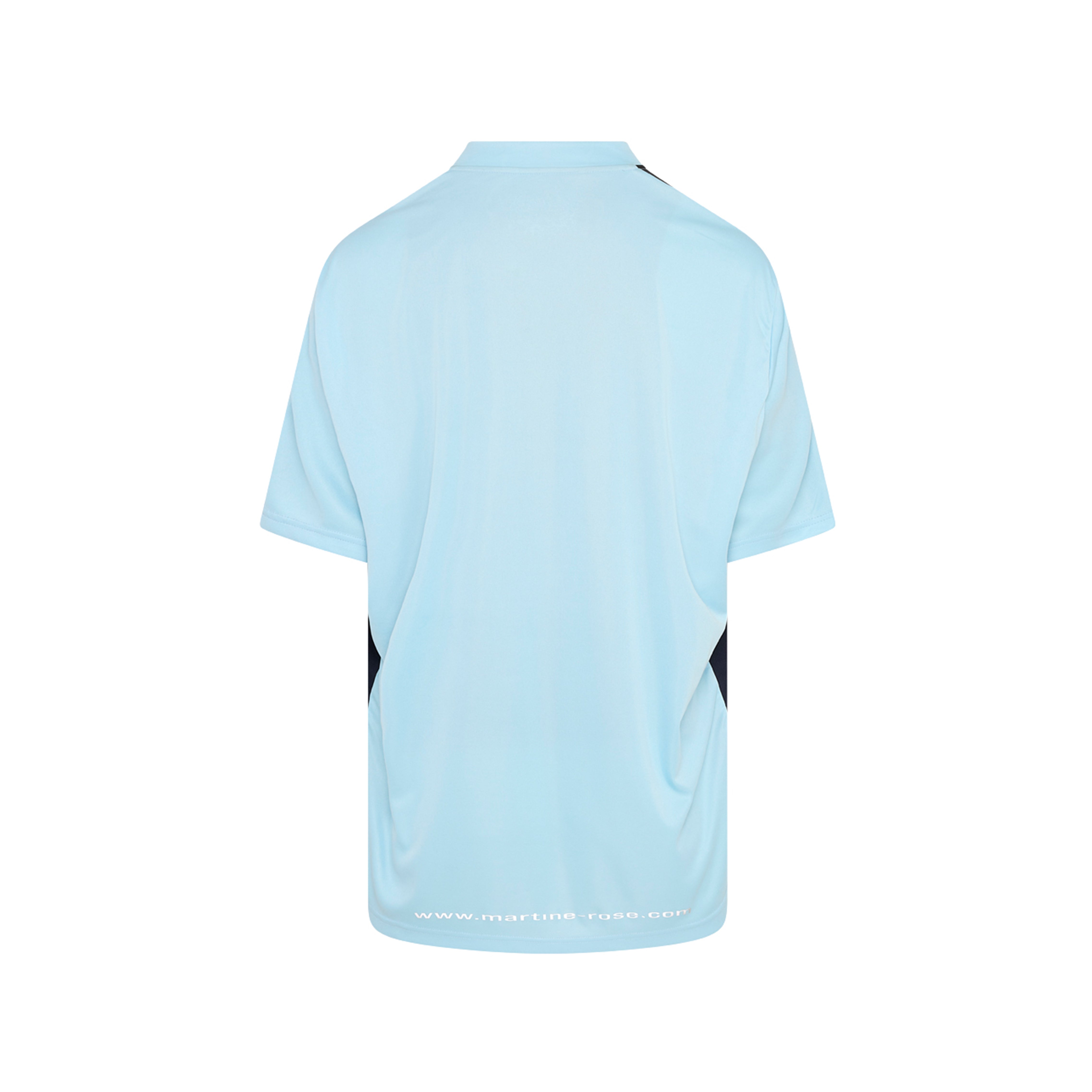 Martine Rose Half Stretch Top calcio donna blu slim poliestere
