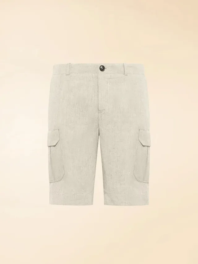RRD Lynco Cargo 26341 bermuda lino cotone white sand regular
