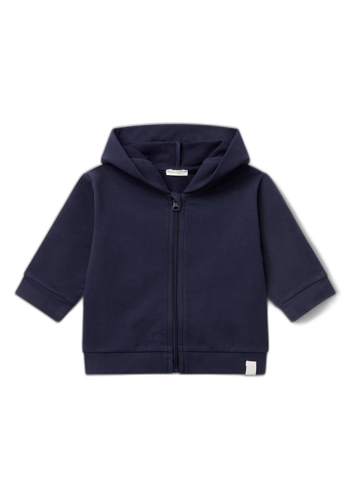 United Colors of Benetton Felpa Cappuccio Zip 62 cotone stretch