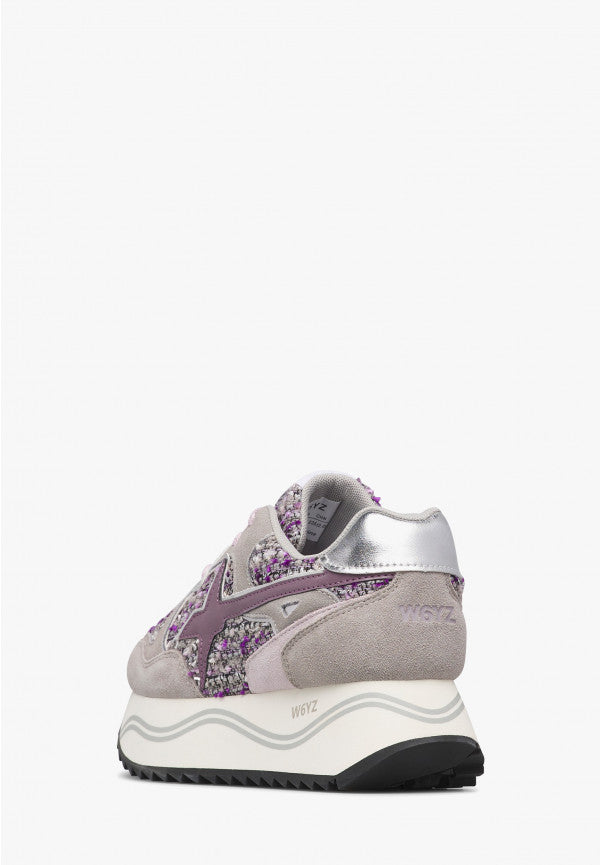 W6YZ Deva W 2017405 59 sneakers donna grigio lilla platform