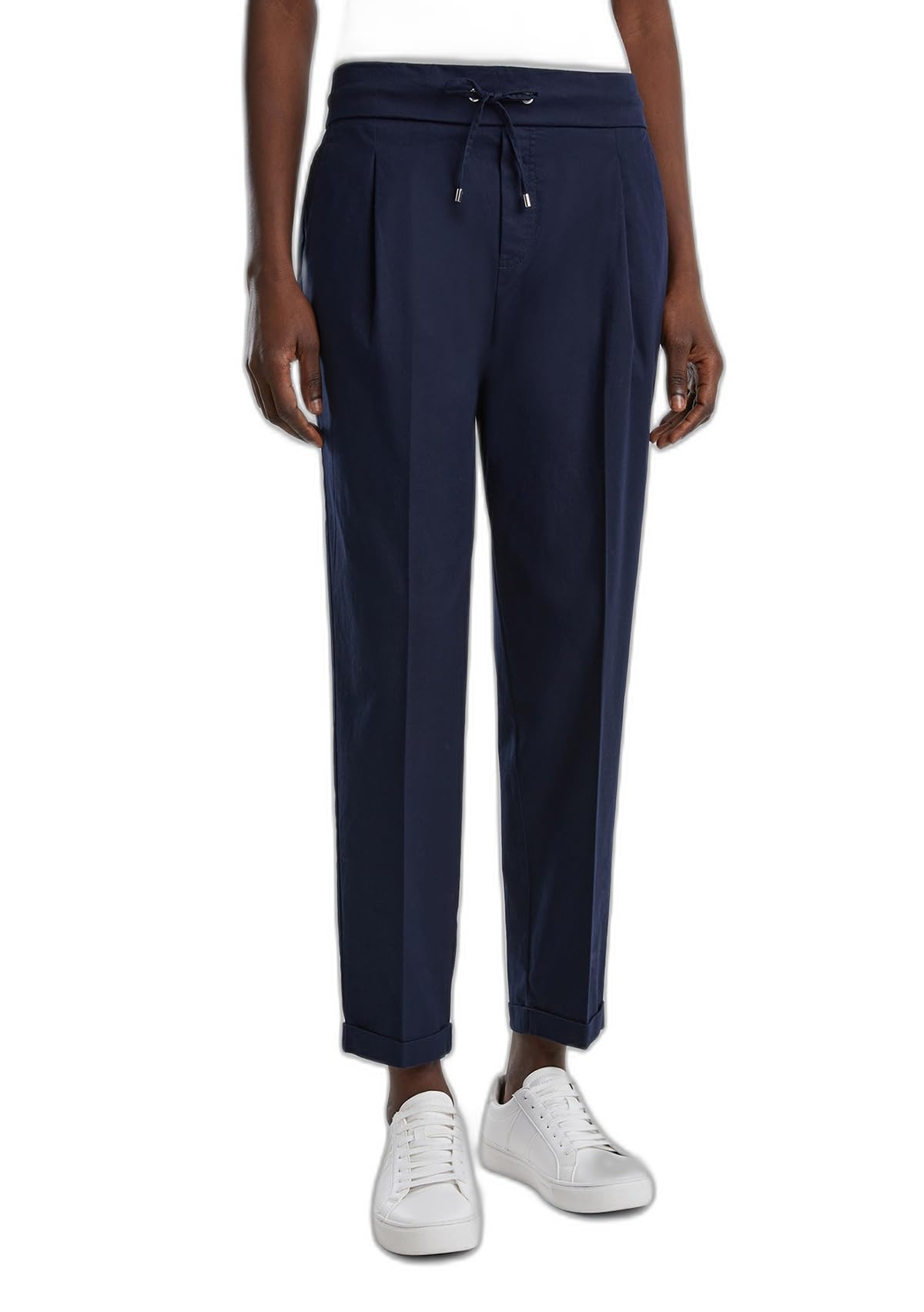 Benetton Pantaloni Joggers Donna Cotone Blu Scuro