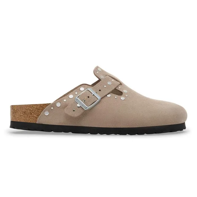 Birkenstock Boston Rivet Ciabatta Donna Taupe 1030418