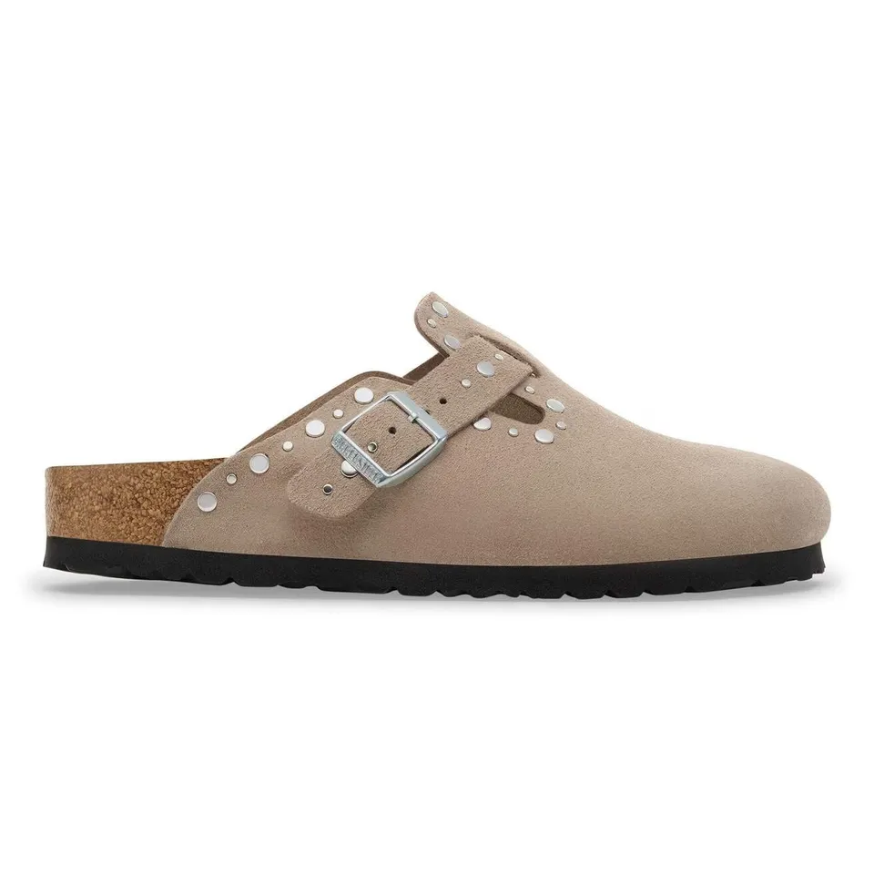 Birkenstock Boston Rivet Ciabatta Donna Taupe 1030418