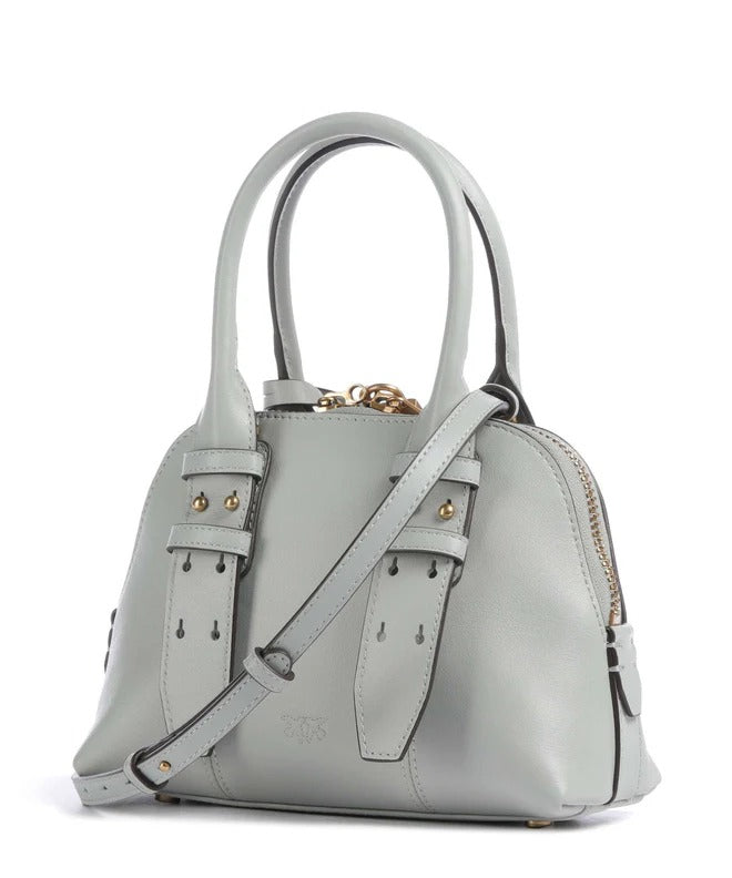 Pinko Escape Mini 105333 Borsa Bowling Grigio Perla