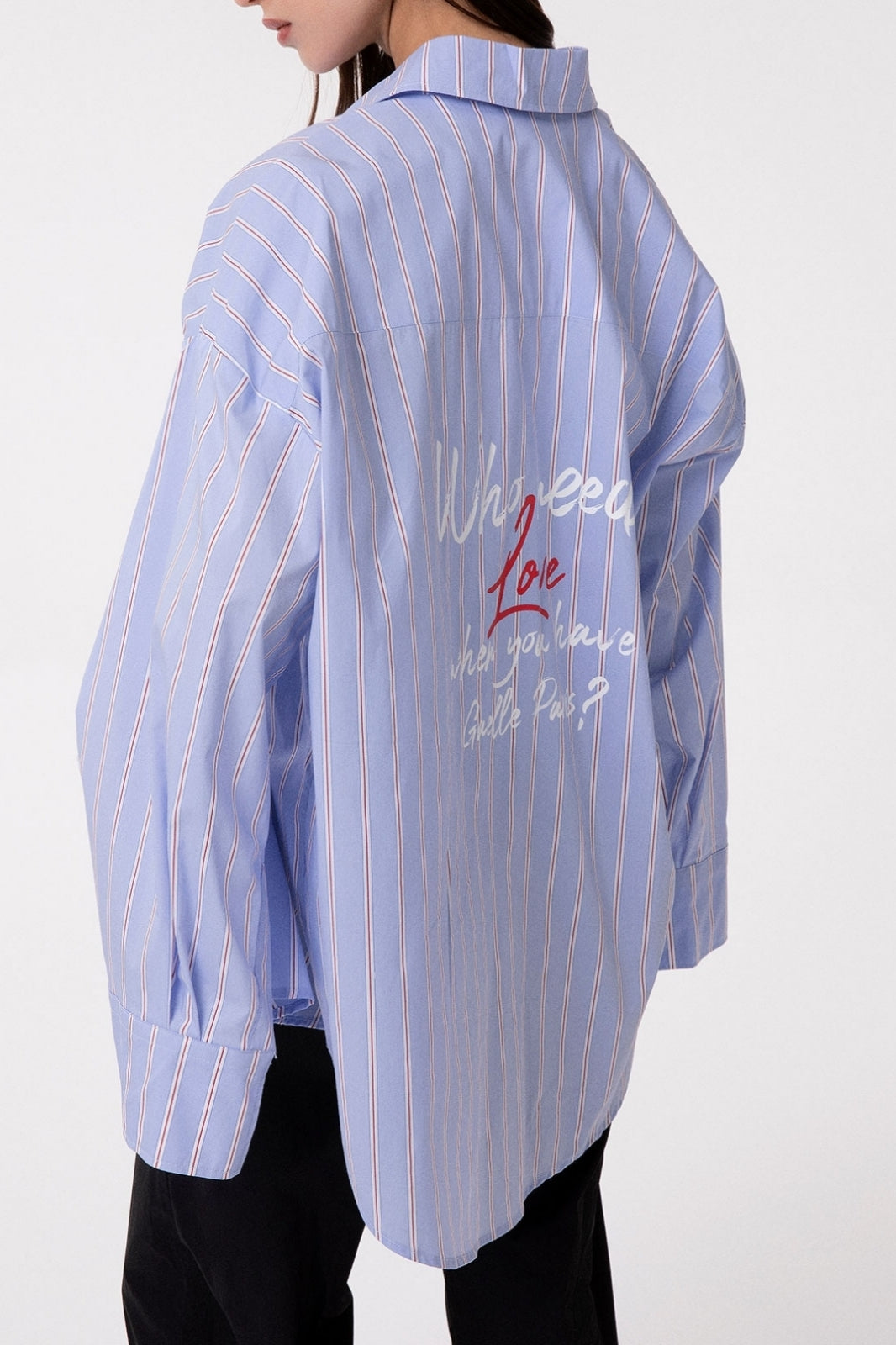 Gaelle Paris GAABW09845 Camicia Righe Azzurro 40
