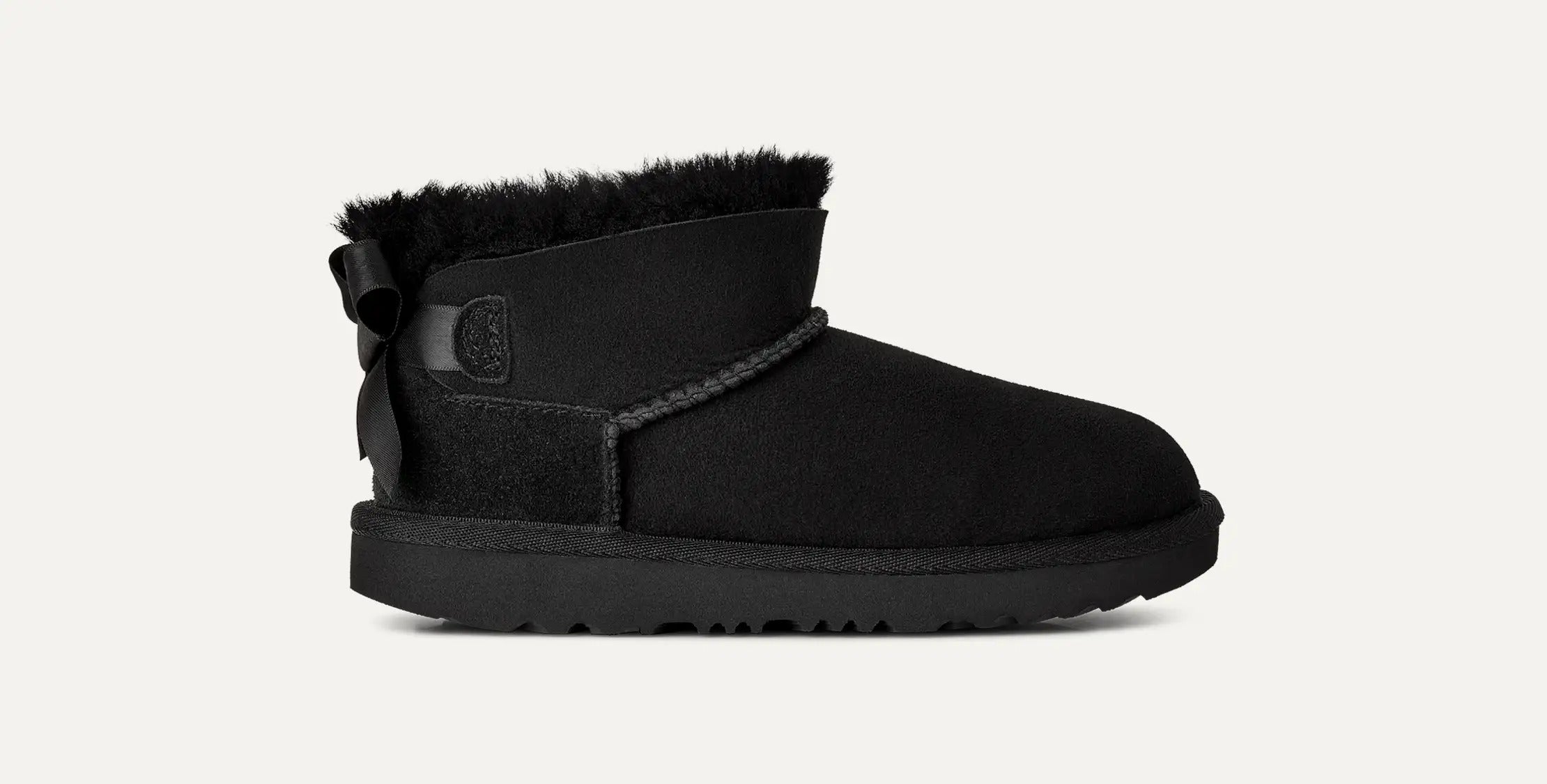 UGG Ultra Mini Bailey Bow 1185920K Scarponcino Nera Black