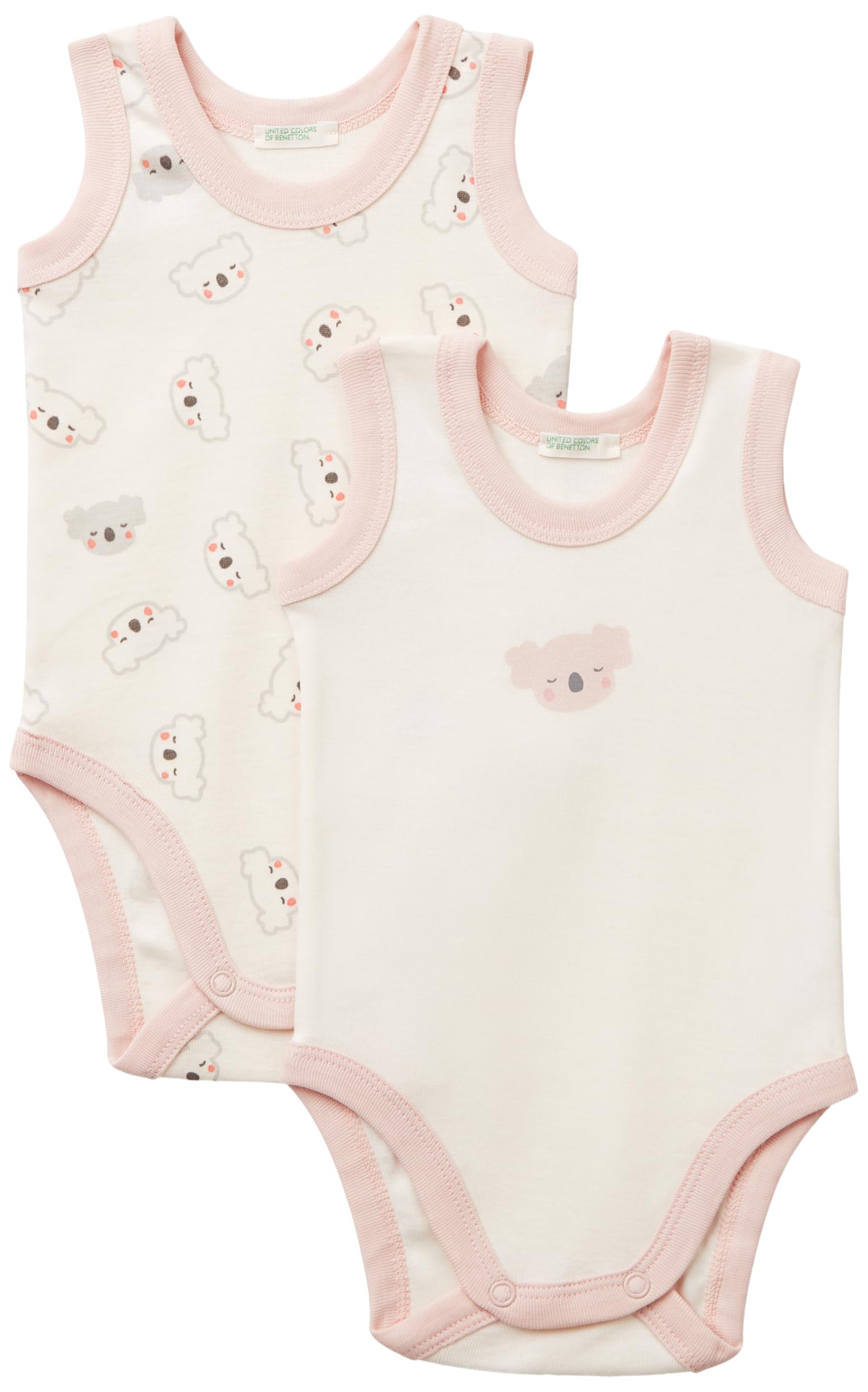 Benetton Intimo e Pigiami Set 2 Body smanicato cotone organico
