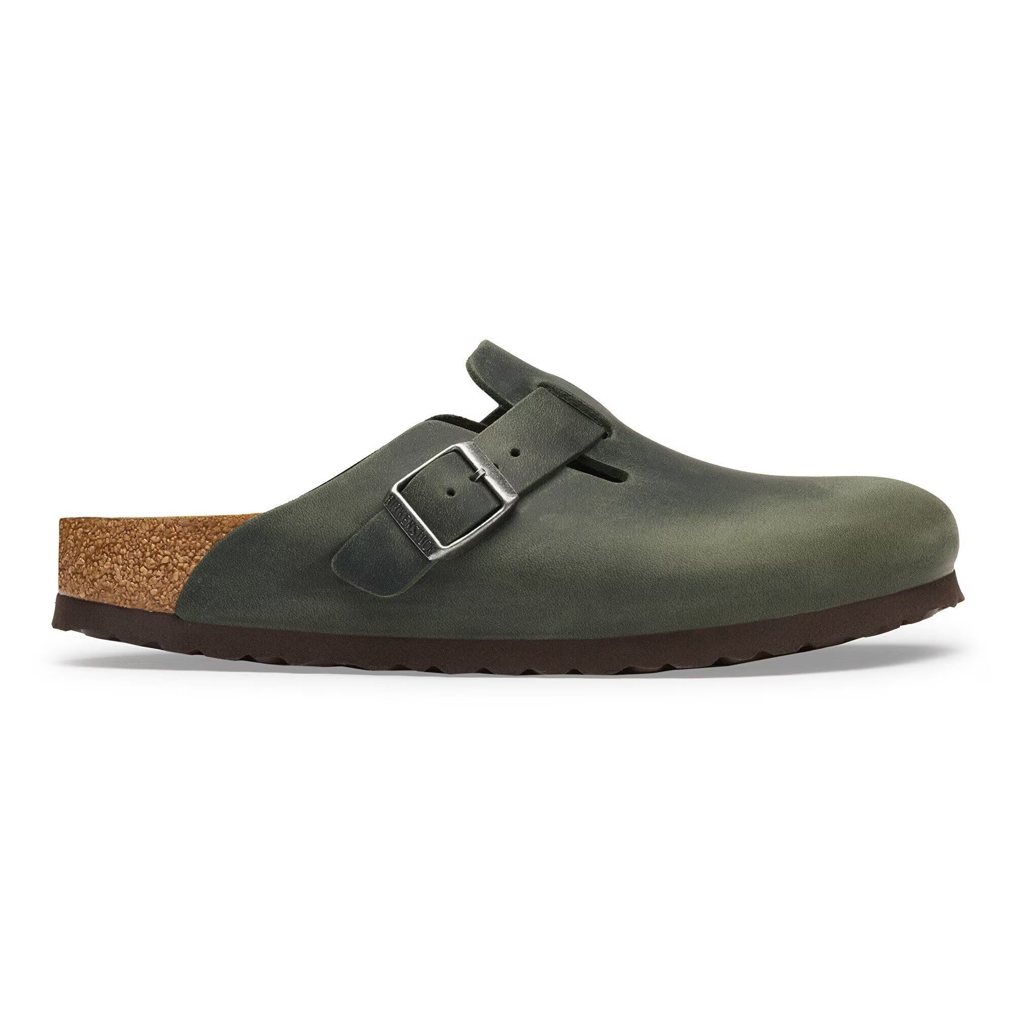 Birkenstock Boston 1032792 ciabatte uomo thyme pelle