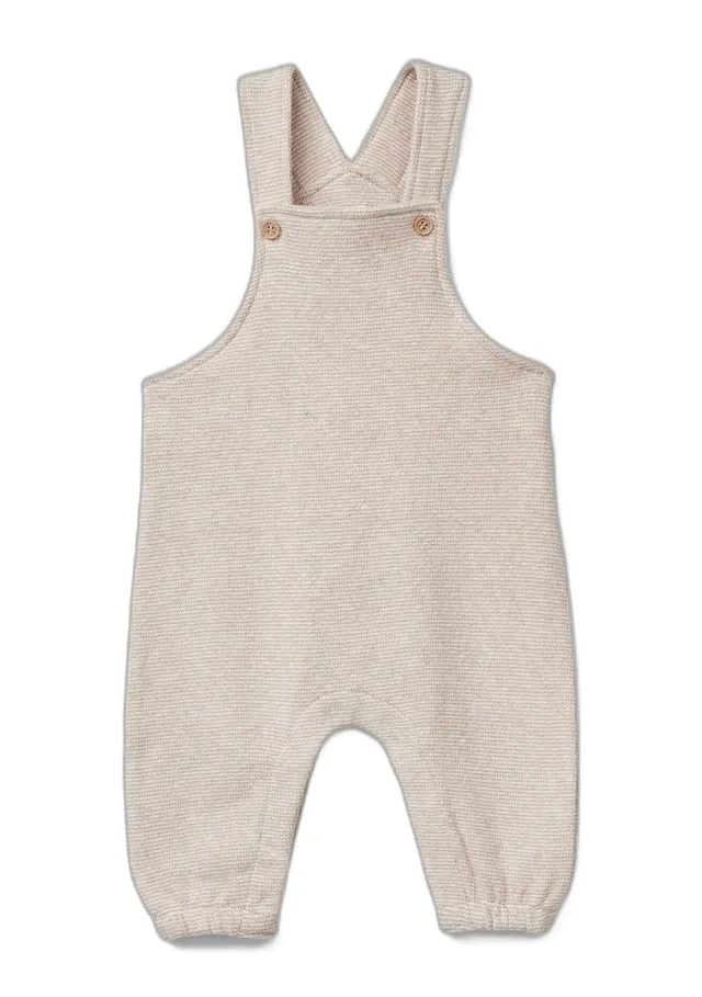 Benetton salopette bimbo 56 tinta unita bottoni