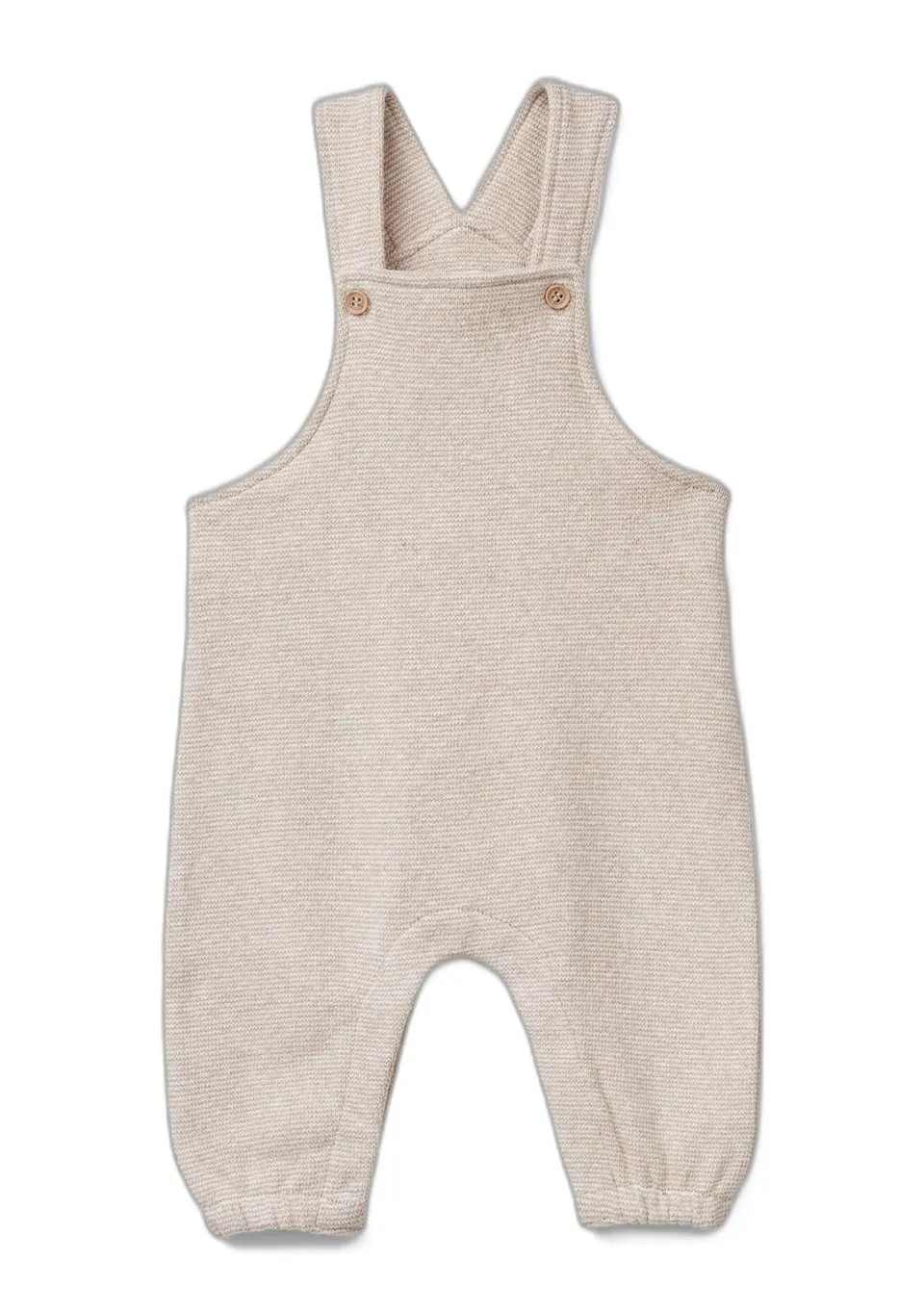 Benetton salopette bimbo 56 tinta unita bottoni