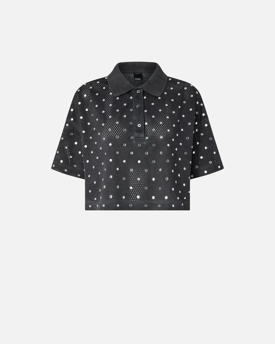 Pinko Erve 106855 polo donna grigia