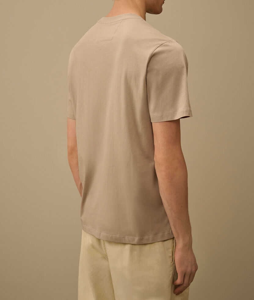 C.P. Company 20CMTS726A T-shirt Uomo Dove Grey patch logo