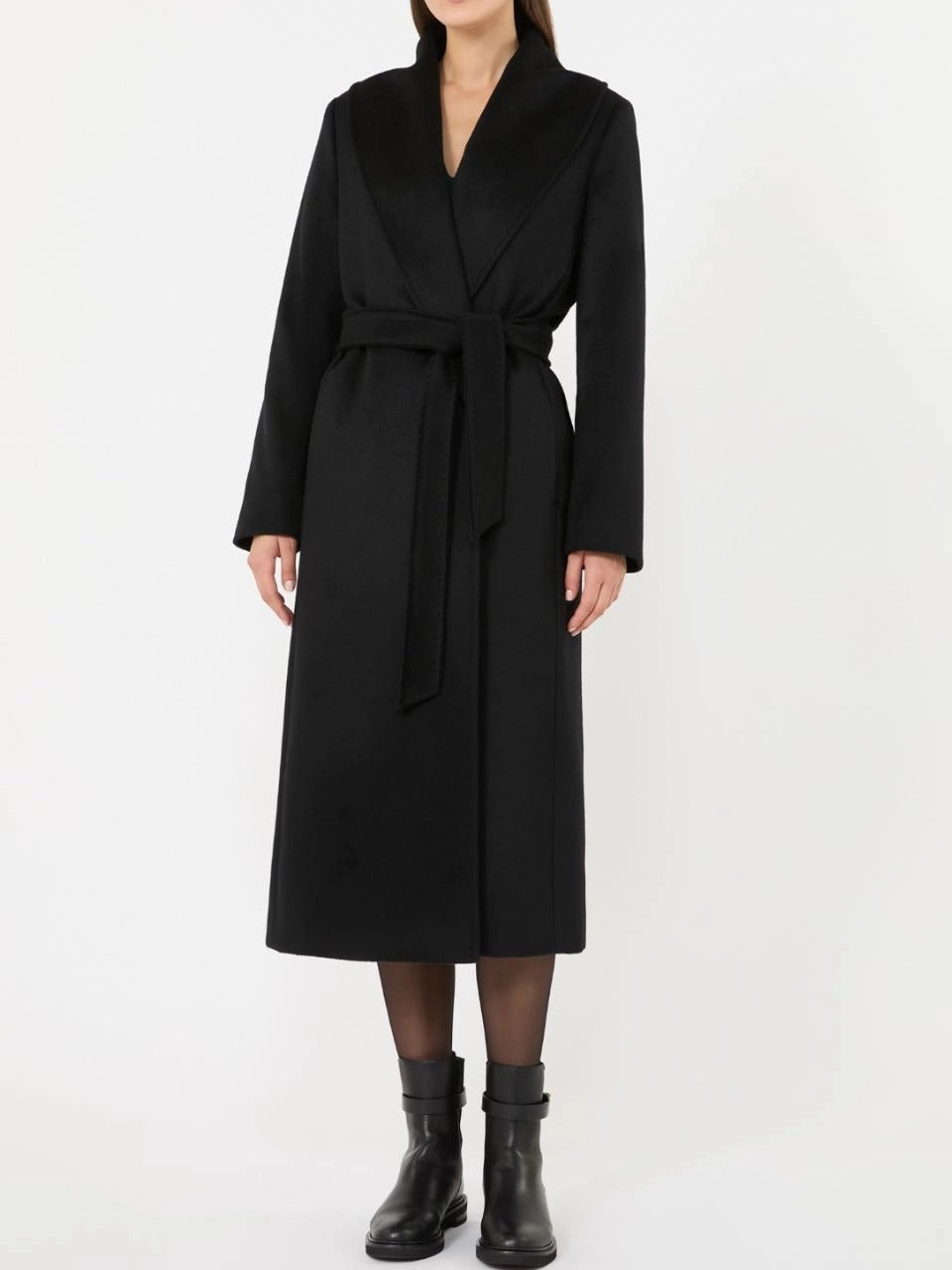 Max Mara Studio Loriana MSTLORIANA013 Cappotto Nero Lana