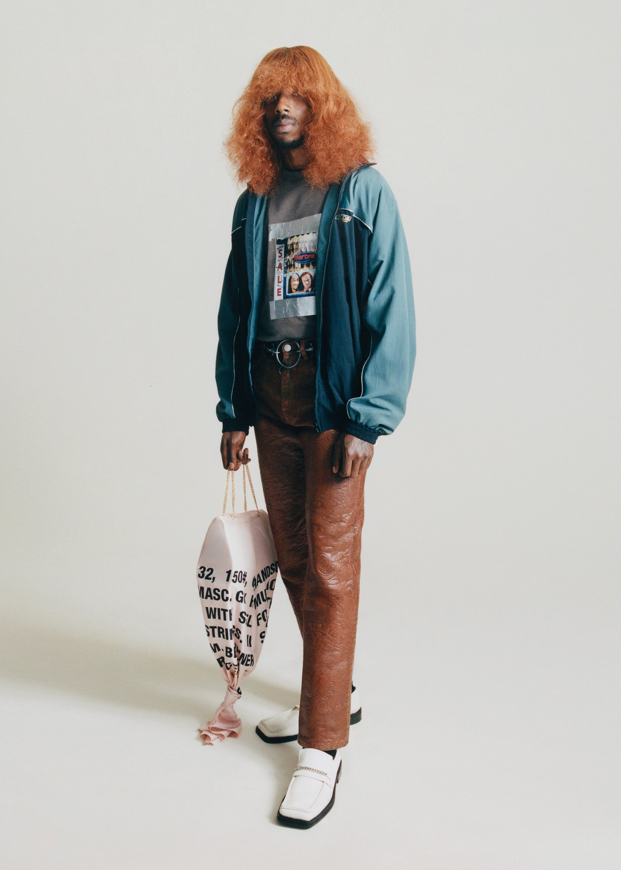 Martine Rose T-Lining Track giacca tuta nero teal