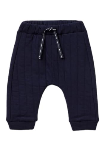 Benetton pantaloni bimbo jersey blu taglia 68 righe leggere