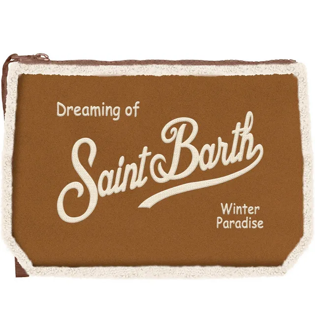 MC2 Saint Barth Aline pochette Marrone Panna shearling