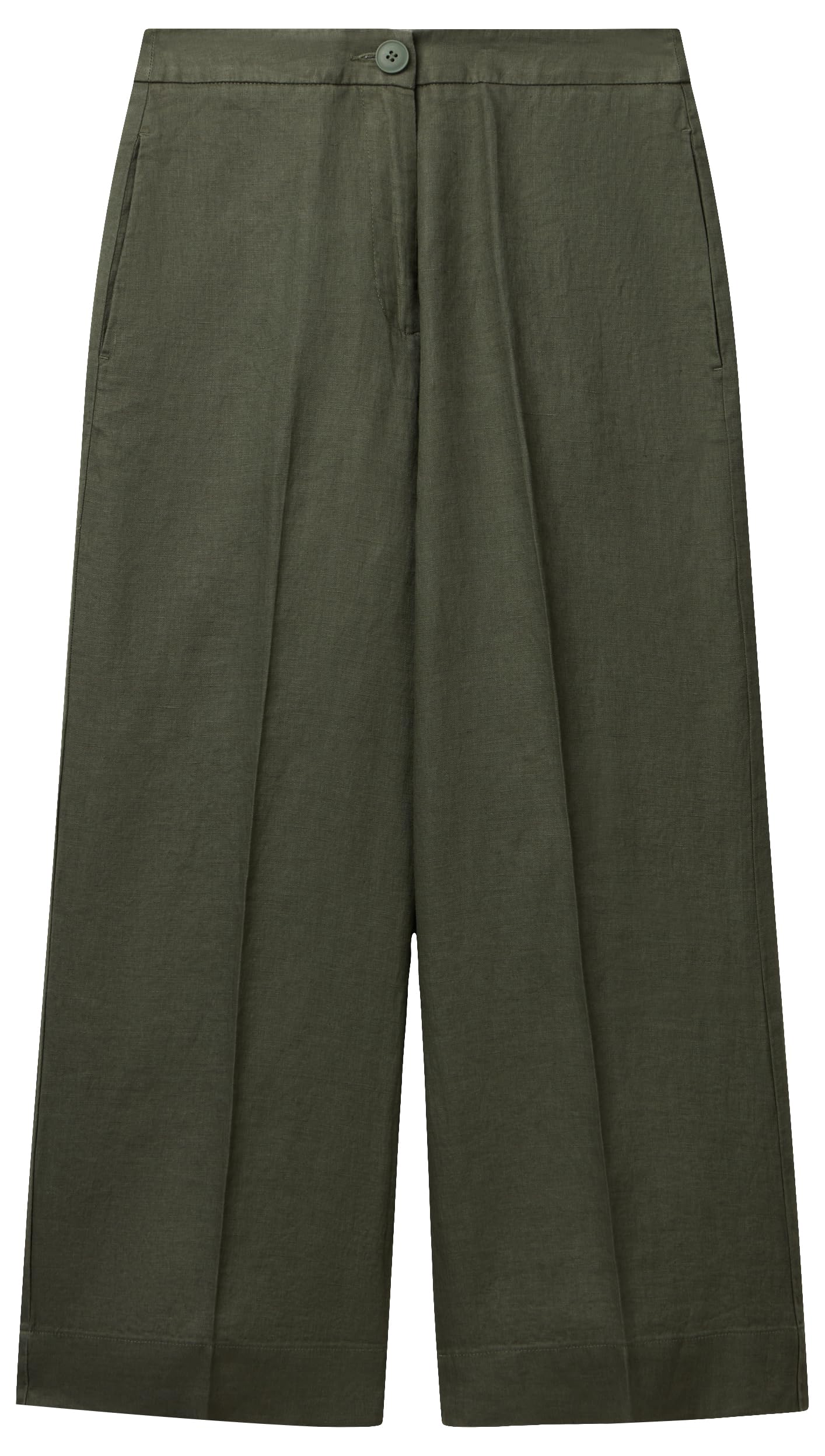 Benetton Pantaloni 4AGHDF08M Pantalone Donna Lino Beige