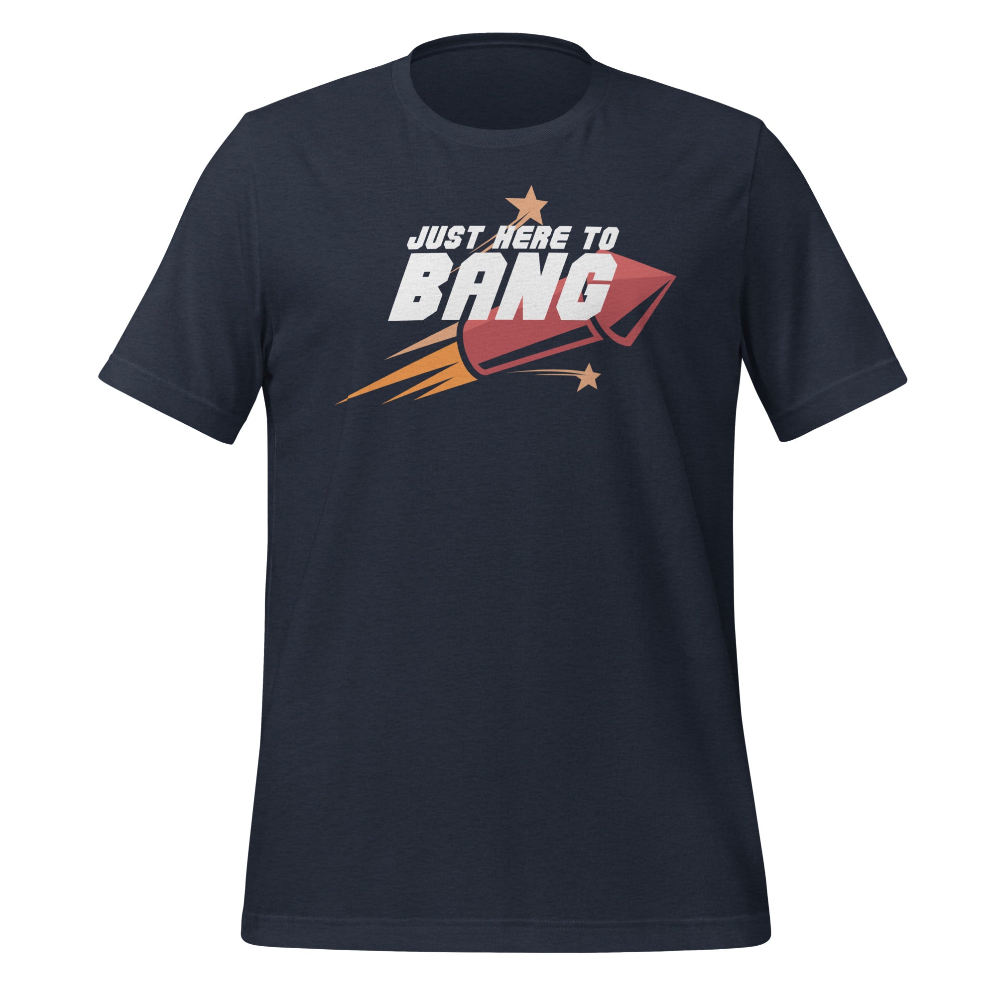 Pure Trash Just Here To Bang T-shirt uomo cotone Black Heather