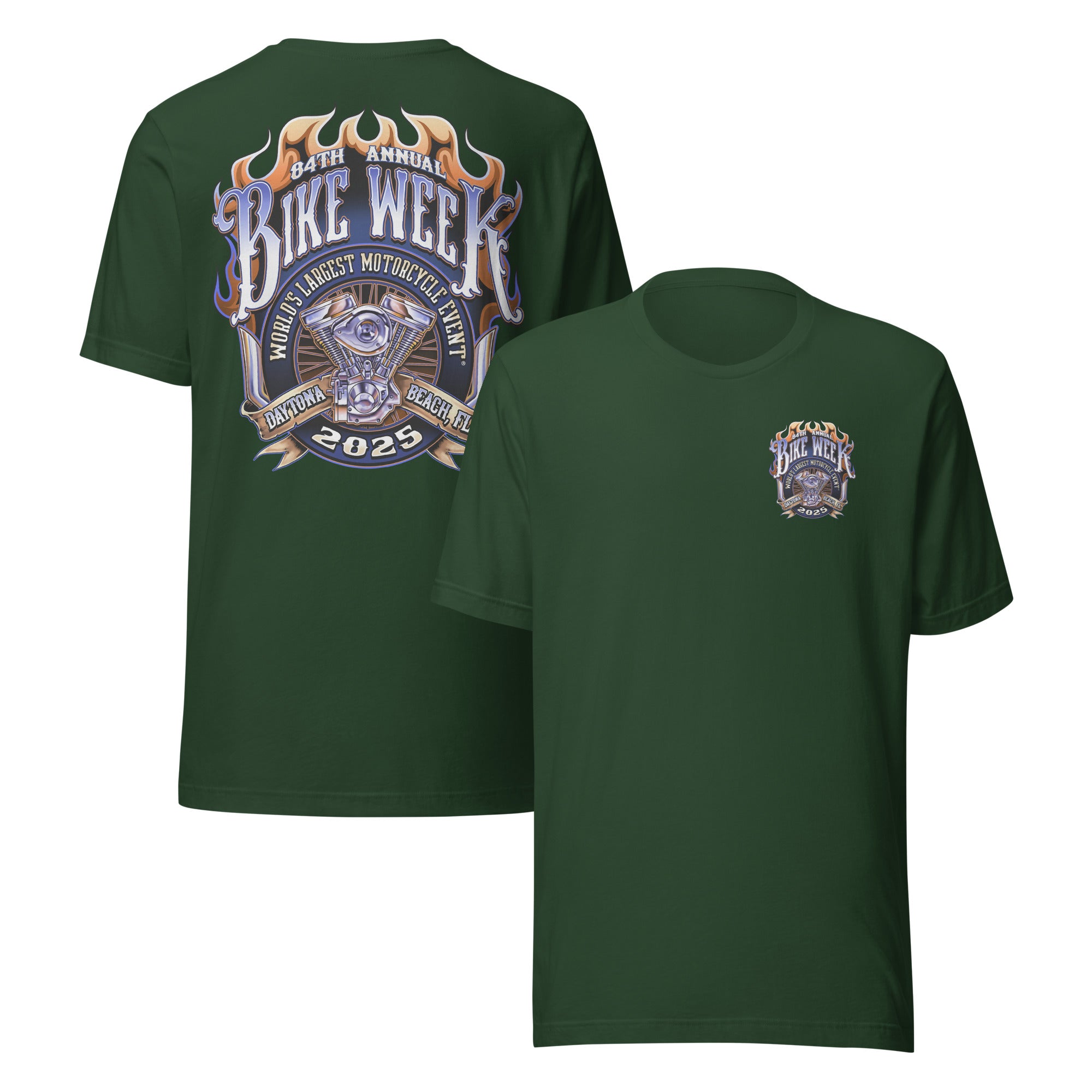 Pure Trash 84th Bike Week Daytona Maglietta Uomo Cotone Leggera